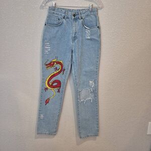 The Ragged Priest Women's Jeans Dragon Size 28